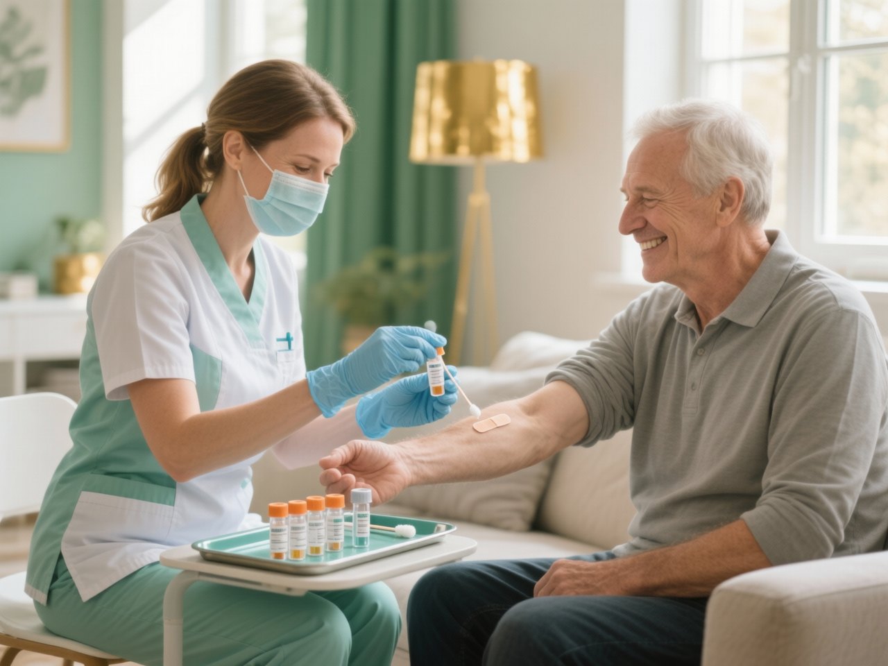 Home blood sample collection
