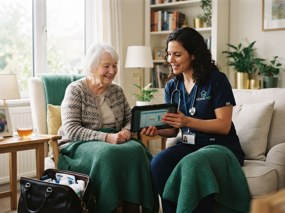 Doctor and nurse home visits